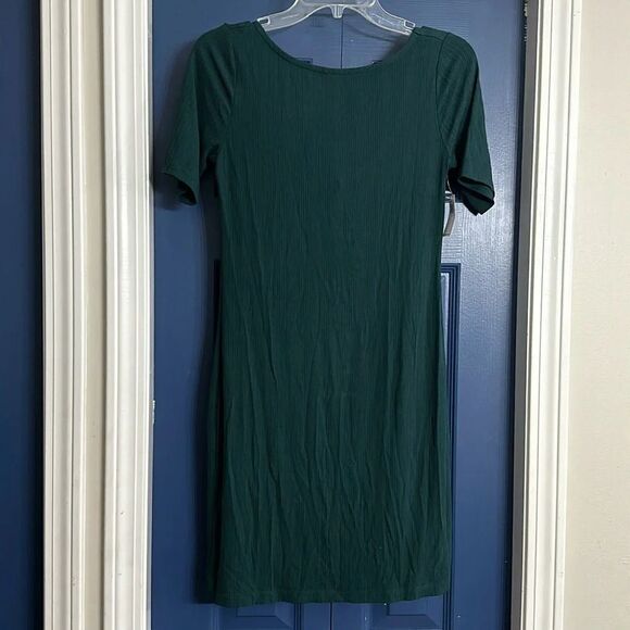 Old Navy Teal Green‎ Ribbed Scoop Back Shirt Dress Size S NWT - Picture 1 of 4